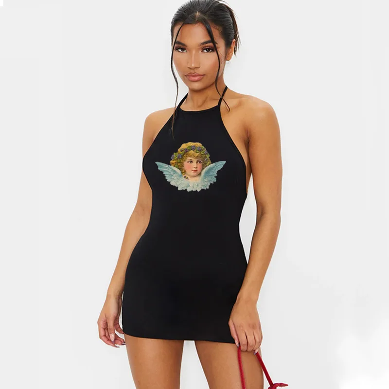 Slim woman Mini Dresses Vintage Anime Printing Vest Short Dresses Beach Party Sexy Dress Club Vestidos Robe Casual 2021 New
Slim woman Mini Dresses Vintage Anime Printing Vest Short Dresses Beach Party Sexy Dress Club Vestidos Robe Casual 2021 New