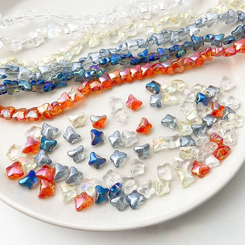 40 Straight Hole Symphony Glass Fantasy Little Butterfly Jewelry Material DIY Beaded Bracelet Headwear
40 Straight Hole Symphony Glass Fantasy Little Butterfly Jewelry Material DIY Beaded Bracelet Headwear