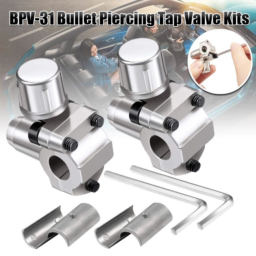 2PCS Bullet Piercing Valve Line Tap Bpv31 Hvac Parts Seal Refridgerator Ac Part Fixing Tools Bullet Puncture High Quality Silver
2PCS Bullet Piercing Valve Line Tap Bpv31 Hvac Parts Seal Refridgerator Ac Part Fixing Tools Bullet Puncture High Quality Silver