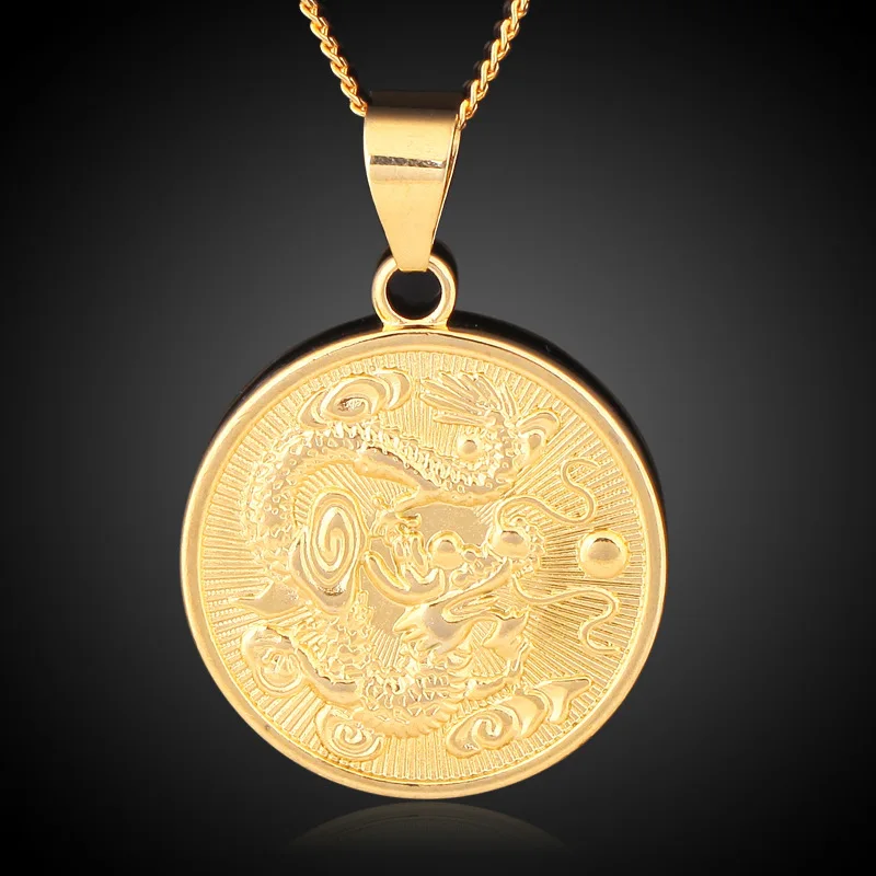 Dragon Necklace Women Chinese Dragon Pendant Gold Color Chain Jewelry Unisex Golden Color Trendy Sweet Kpop Copper Alloy Jewelry
Dragon Necklace Women Chinese Dragon Pendant Gold Color Chain Jewelry Unisex Golden Color Trendy Sweet Kpop Copper Alloy Jewelry