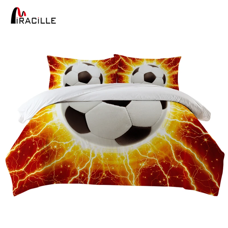 Miracille 4Pcs/set Lightning Football Bedding Sets Living Room Linen Duvet Cover Quality Soft Pillowcase Quilt Luxury Textiles
Miracille 4Pcs/set Lightning Football Bedding Sets Living Room Linen Duvet Cover Quality Soft Pillowcase Quilt Luxury Textiles