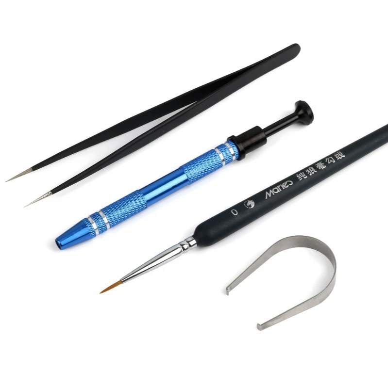 Universal Keyboard Key Cap Puller 4 Pcs/set Lube Brush Tweezer Switch Stem Holder Lube Tool Collection For Keyboard
Universal Keyboard Key Cap Puller 4 Pcs/set Lube Brush Tweezer Switch Stem Holder Lube Tool Collection For Keyboard
