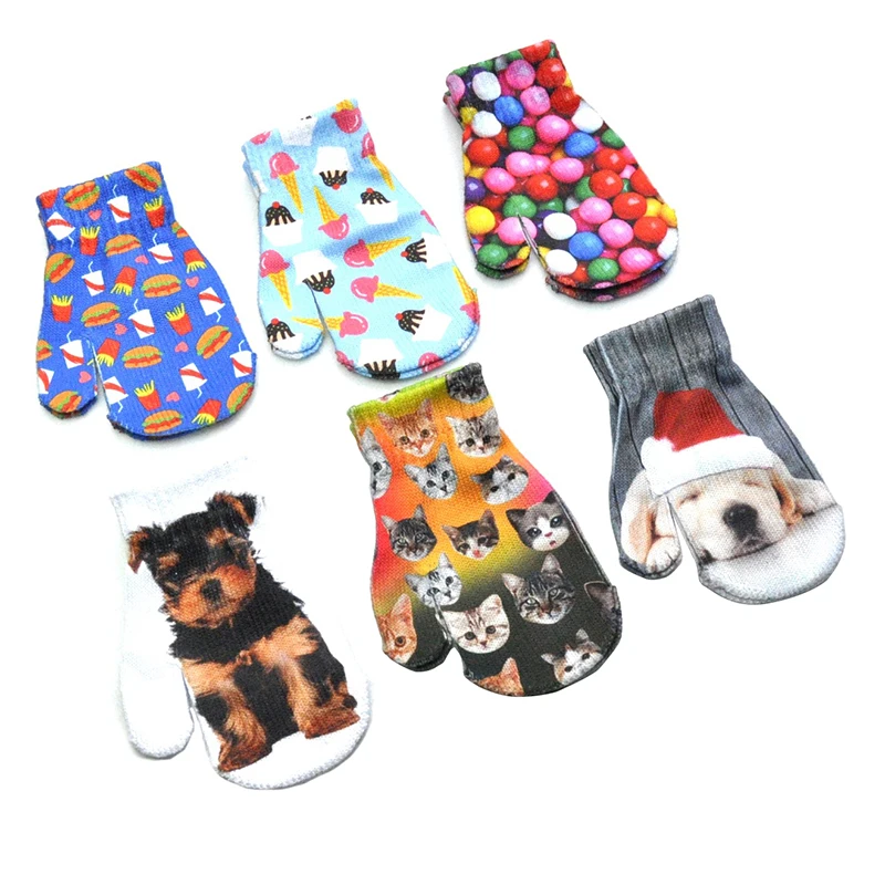 Children Winter Gloves For 1-4years Baby 3D Printed Pattern Small Gloves Cute Cat And Dog Full Finger Knitted Stretch Mittens
Children Winter Gloves For 1-4years Baby 3D Printed Pattern Small Gloves Cute Cat And Dog Full Finger Knitted Stretch Mittens