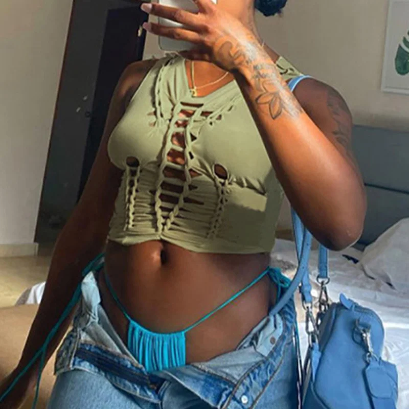 Hollow Out Slim-fit Pleated Hip Skirt Solid Color Elastic Waist Sexy Streetwear Fashion Nightclub Summer With Tie Crop Top Hot
Hollow Out Slim-fit Pleated Hip Skirt Solid Color Elastic Waist Sexy Streetwear Fashion Nightclub Summer With Tie Crop Top Hot