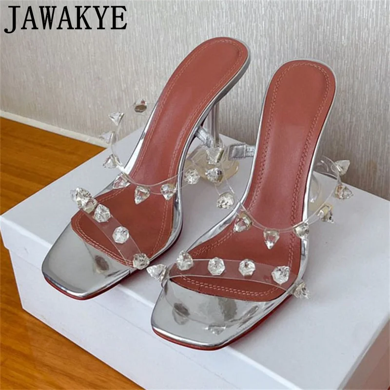 Summer PVC Rivet Sandals Women Goblet High Heel Gladiatus Sandals Square Toe Rome Mules Ladies Sexy Hot Sole Brand Shoes Mujer
Summer PVC Rivet Sandals Women Goblet High Heel Gladiatus Sandals Square Toe Rome Mules Ladies Sexy Hot Sole Brand Shoes Mujer