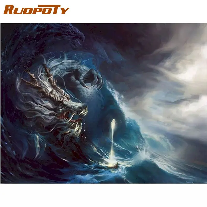 Frameless Dragon Animals DIY Painting By Numbers Wall Art Picture HandPainted Oil Painting For Home Decor Artwork 40x50
Frameless Dragon Animals DIY Painting By Numbers Wall Art Picture HandPainted Oil Painting For Home Decor Artwork 40x50
