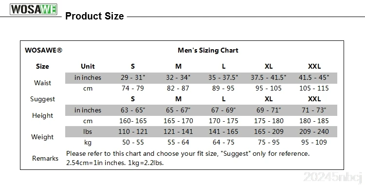 WOSAWE Winter Men's Fleece Thermal Cycling Pants Waterproof Windproof Running Tights Men's Sportswear Racing MTB Riding Trousers
WOSAWE Winter Men's Fleece Thermal Cycling Pants Waterproof Windproof Running Tights Men's Sportswear Racing MTB Riding Trousers