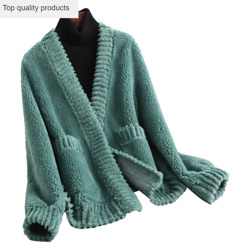 Fur 2023 Real Coat Female Natural Sheep Shearing Coats for Women Warm Winter Jacket Thicken Knitted Wool Jackets abrigos mujer
Fur 2023 Real Coat Female Natural Sheep Shearing Coats for Women Warm Winter Jacket Thicken Knitted Wool Jackets abrigos mujer