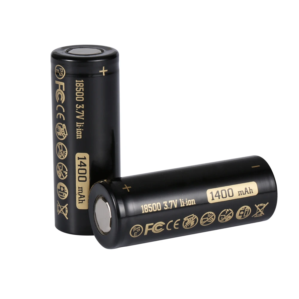 3.7V 1400mAh 18500 Battery Li-ion Recharge Battery for Flashlight Toy Electronic Product Replacement Battery Flat Head Batteries
3.7V 1400mAh 18500 Battery Li-ion Recharge Battery for Flashlight Toy Electronic Product Replacement Battery Flat Head Batteries