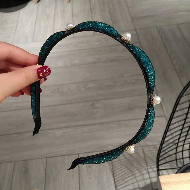 Korea Vintage Rhinestone Hairband Luxury Flower Pearl Women Headband Sweet All Match Colorful Glittering Hair Accessories
Korea Vintage Rhinestone Hairband Luxury Flower Pearl Women Headband Sweet All Match Colorful Glittering Hair Accessories