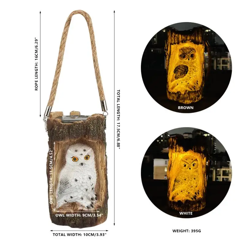 Creative Solar Garden Lights Owl Tree Stump Lights Resin Hanging Lamps Outdoor Porch Lawn yard Ornament Decorative Solar Lights
Creative Solar Garden Lights Owl Tree Stump Lights Resin Hanging Lamps Outdoor Porch Lawn yard Ornament Decorative Solar Lights