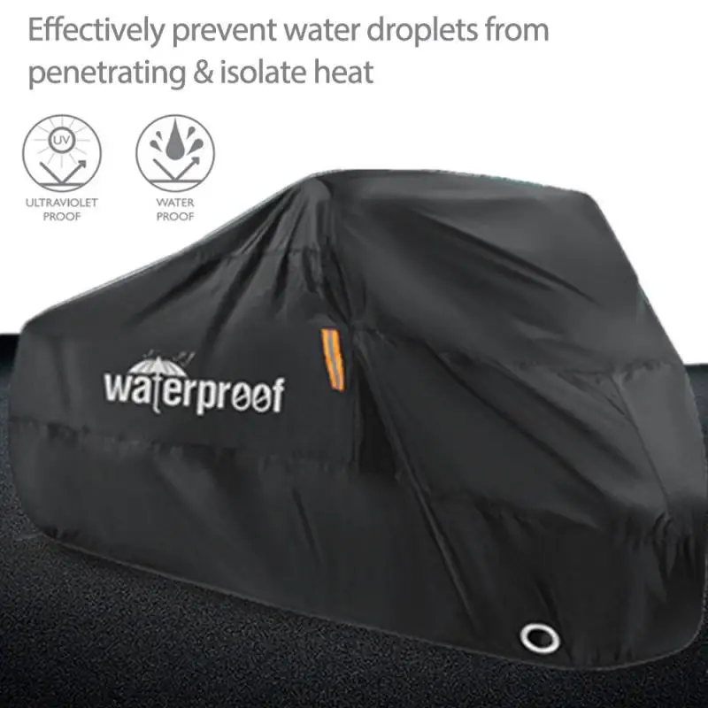 New Bike Cover 210T Motorcycle Waterproof Cover Waterproof Dustproof UV-proof Silver-coated Electric Tram Jackets Black
New Bike Cover 210T Motorcycle Waterproof Cover Waterproof Dustproof UV-proof Silver-coated Electric Tram Jackets Black