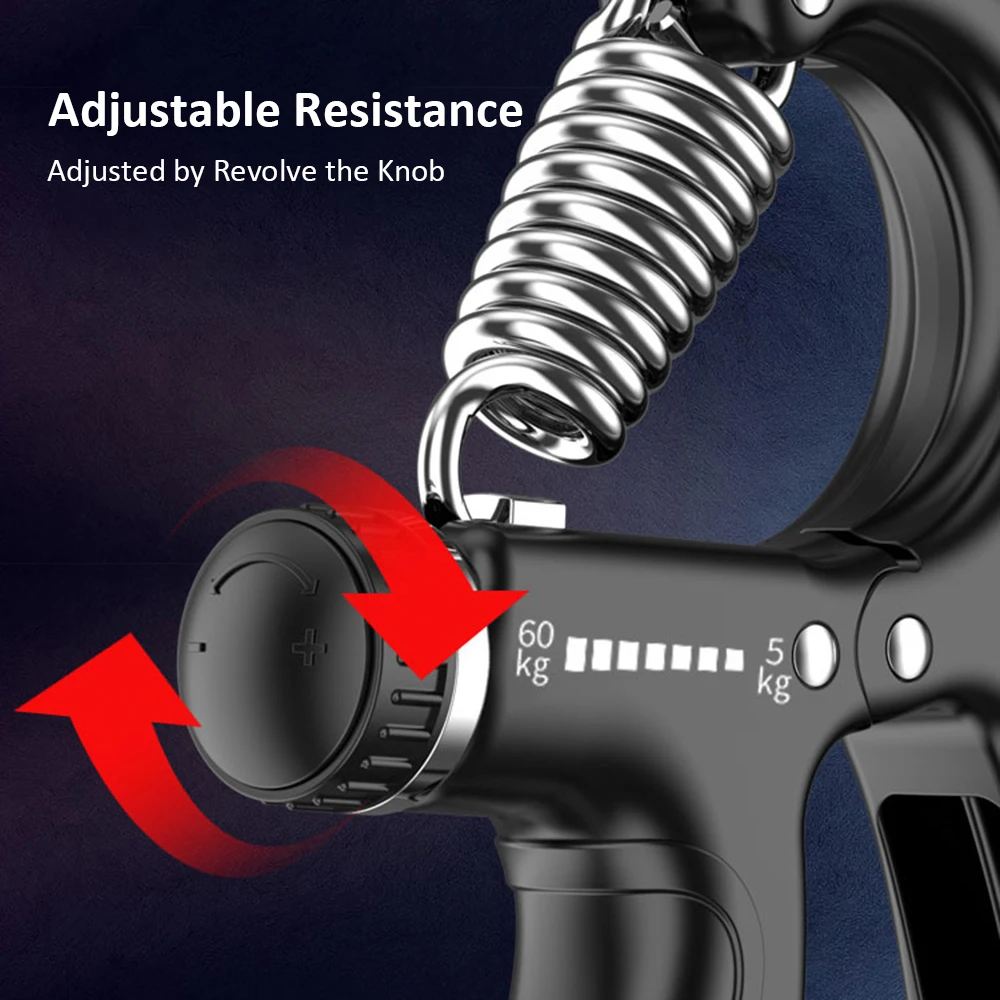 Hand Gripper Adjustable Resistance Hand Grip Strength Trainer Fingers Wrist Forearm with Intelligent Counting Workout Equipment
Hand Gripper Adjustable Resistance Hand Grip Strength Trainer Fingers Wrist Forearm with Intelligent Counting Workout Equipment