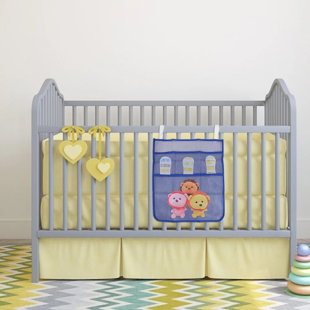 Baby Hanging Storage Bag Diapers Clothes Storage Pouch Hanging Pouch Mesh Wall-mounted Storage Bag (Blue)
Baby Hanging Storage Bag Diapers Clothes Storage Pouch Hanging Pouch Mesh Wall-mounted Storage Bag (Blue)