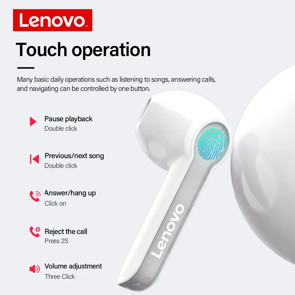 Lenovo HT08 tws Bluetooth Earphones True Wireless Headset Hifi Sounds Sport Earbud Stereo For IOS Android earphone Headphones
Lenovo HT08 tws Bluetooth Earphones True Wireless Headset Hifi Sounds Sport Earbud Stereo For IOS Android earphone Headphones