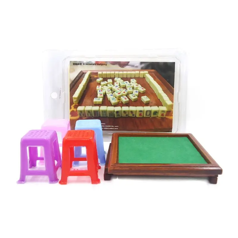 1:12 Miniature Dollhouse Chinese Mahjong Table Stools Set Living Room Furniture Game Toys Doll House Accessories Decor Y4UD
1:12 Miniature Dollhouse Chinese Mahjong Table Stools Set Living Room Furniture Game Toys Doll House Accessories Decor Y4UD