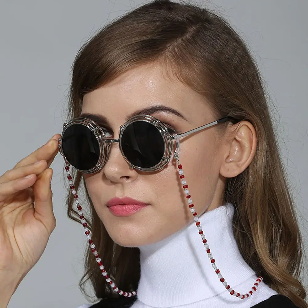 Fashion Colorful glass material Sunglasses Chain Women Anti-slip Reading Glasses Chain Cord Rope Holder Eyewear Spectacle Strap
Fashion Colorful glass material Sunglasses Chain Women Anti-slip Reading Glasses Chain Cord Rope Holder Eyewear Spectacle Strap