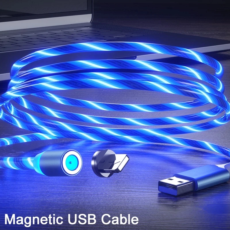 Magnetic LED Flowing USB Bright Cable Micro usb Type C Glowing Lighting Cables For iPhone Xiaomi huawei 1M Luminous Charger Cord
Magnetic LED Flowing USB Bright Cable Micro usb Type C Glowing Lighting Cables For iPhone Xiaomi huawei 1M Luminous Charger Cord