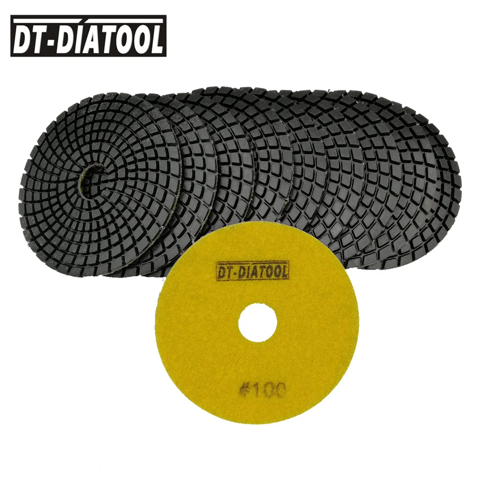 DT_DIATOOL 10 шт. 100 # Diamond польский полировки диск колодки Влажные высокое качество