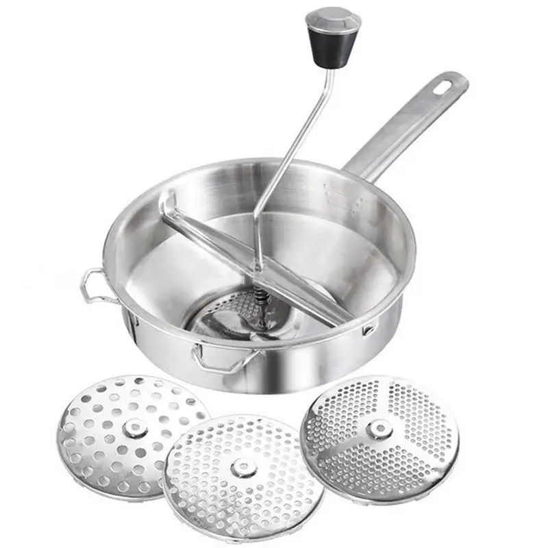 Kapmore Stainless Steel Potato Ricer Creative Potato Stirrer Potato Masher With Discs Fruit And Vegetable Tools Accessories
Kapmore Stainless Steel Potato Ricer Creative Potato Stirrer Potato Masher With Discs Fruit And Vegetable Tools Accessories