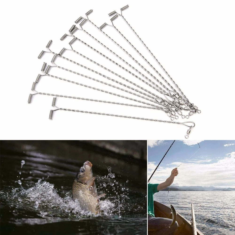 Arms Connector Spring T-shape Twisted String Hook Tackle Arms Length 20Pcs/Pack 5-15cm Ocean Fishing Balance Rigs Hooks
Arms Connector Spring T-shape Twisted String Hook Tackle Arms Length 20Pcs/Pack 5-15cm Ocean Fishing Balance Rigs Hooks