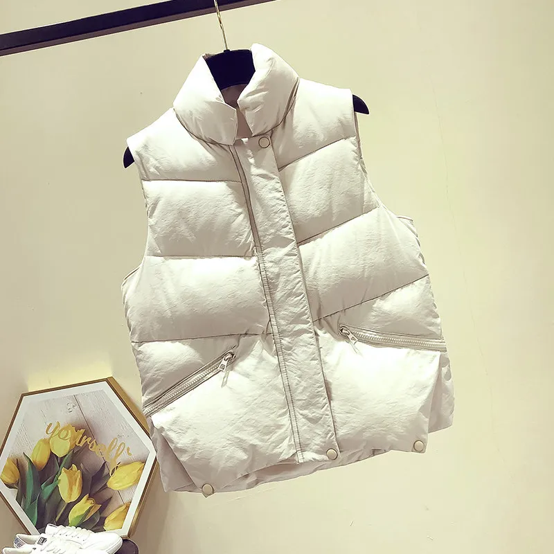 Women Vest Winter Coat Ladies Gilet Colete Feminino Casual Pocket Waistcoat Female Sleeveless Jacket
Women Vest Winter Coat Ladies Gilet Colete Feminino Casual Pocket Waistcoat Female Sleeveless Jacket