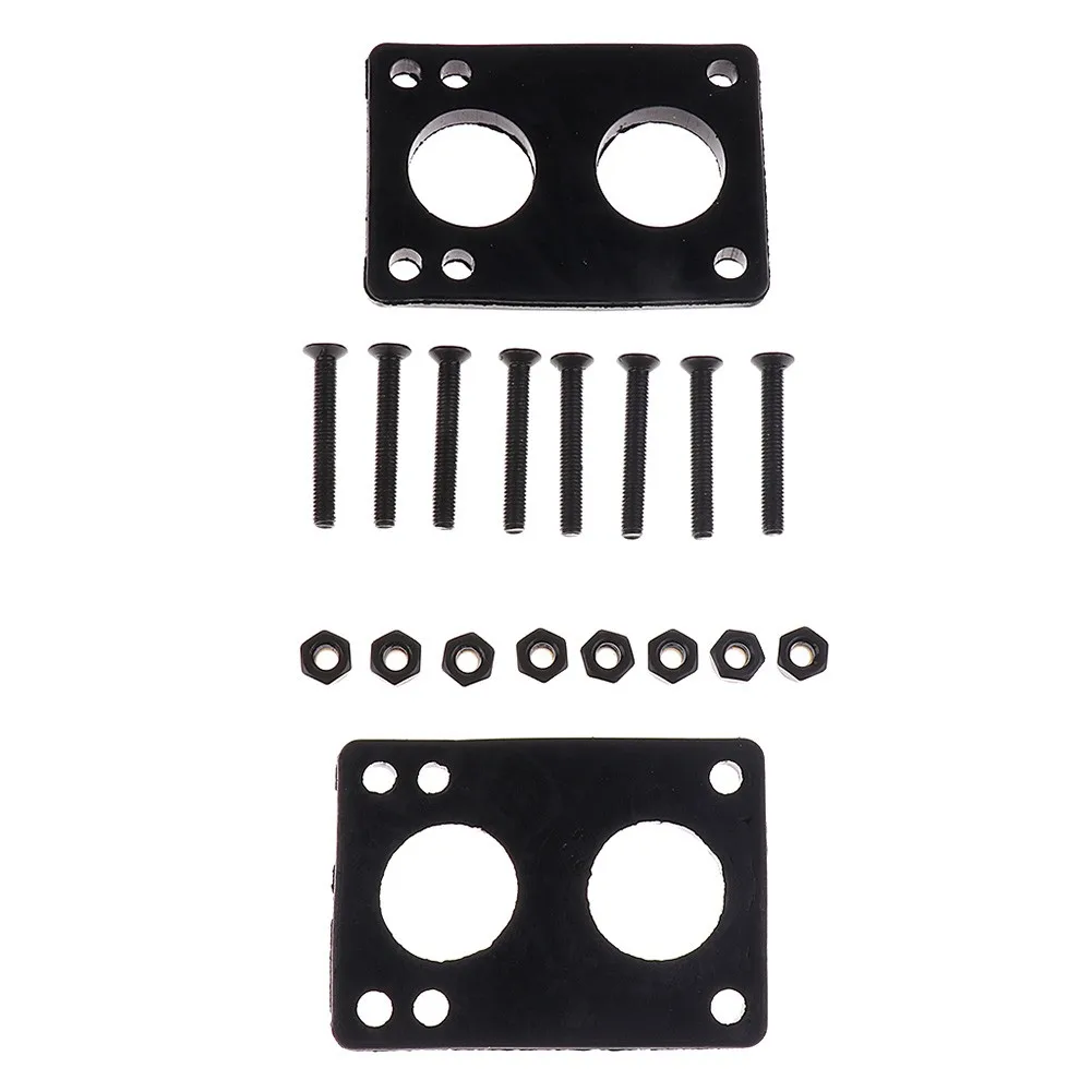 1set Skateboard Riser Pad 6mm Rubber Gasket Riser Pads + 35mm Bolts Silica Gel Gaskets For Skateboard Longboard Double Rocker
1set Skateboard Riser Pad 6mm Rubber Gasket Riser Pads + 35mm Bolts Silica Gel Gaskets For Skateboard Longboard Double Rocker