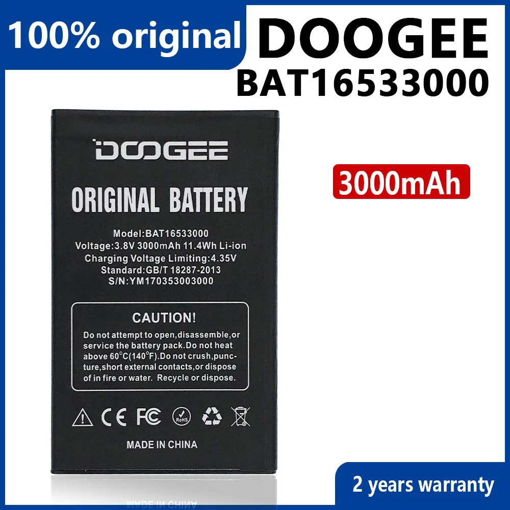 Аккумулятор BAT16533000 100% мА ч, для телефона DOOGEE X9 pro, с номером отслеживания
Аккумулятор BAT16533000 100% мА ч, для телефона DOOGEE X9 pro, с номером отслеживания