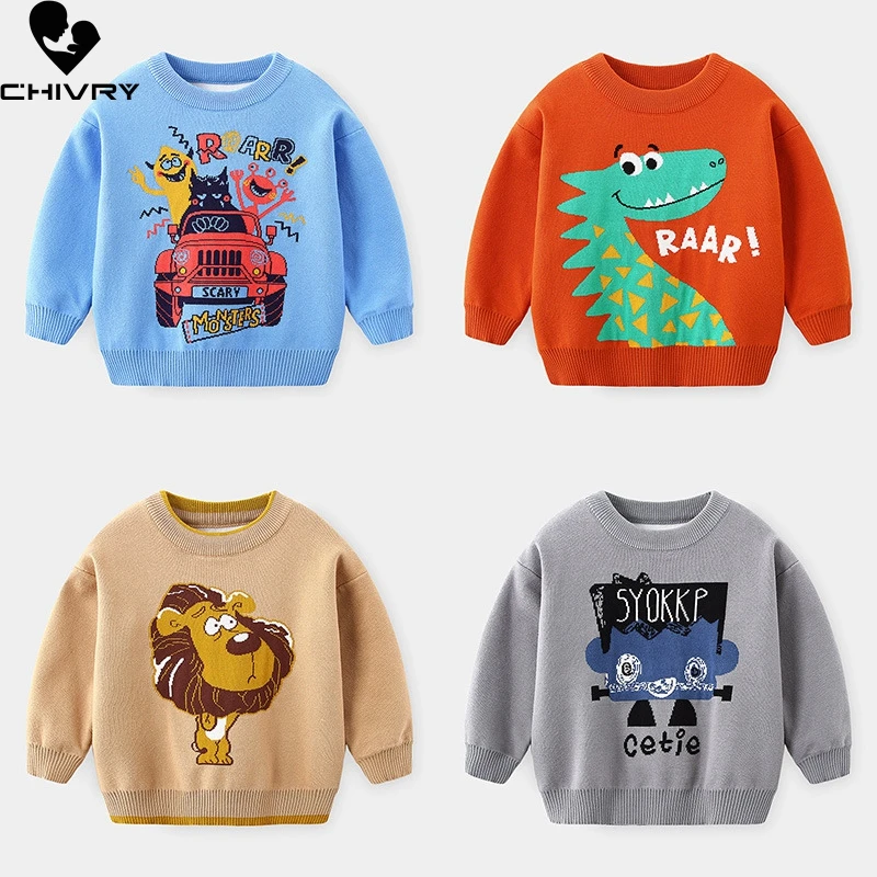 New 2020 Kids Children Fashion Pullover Sweater Autumn Winter Boys Cartoon Dinosaur O-neck Knitted Jumper Sweaters Tops Clothing
New 2020 Kids Children Fashion Pullover Sweater Autumn Winter Boys Cartoon Dinosaur O-neck Knitted Jumper Sweaters Tops Clothing