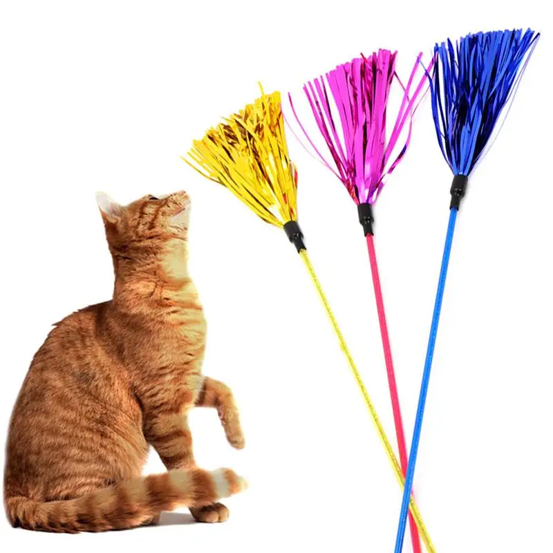Interactive Funny Cat Wand Toys Cats Chew Squeaky Toy Creative Kitten Teaser Wand With Tassel Pet Exercise Cats Toys Supplies
Interactive Funny Cat Wand Toys Cats Chew Squeaky Toy Creative Kitten Teaser Wand With Tassel Pet Exercise Cats Toys Supplies
