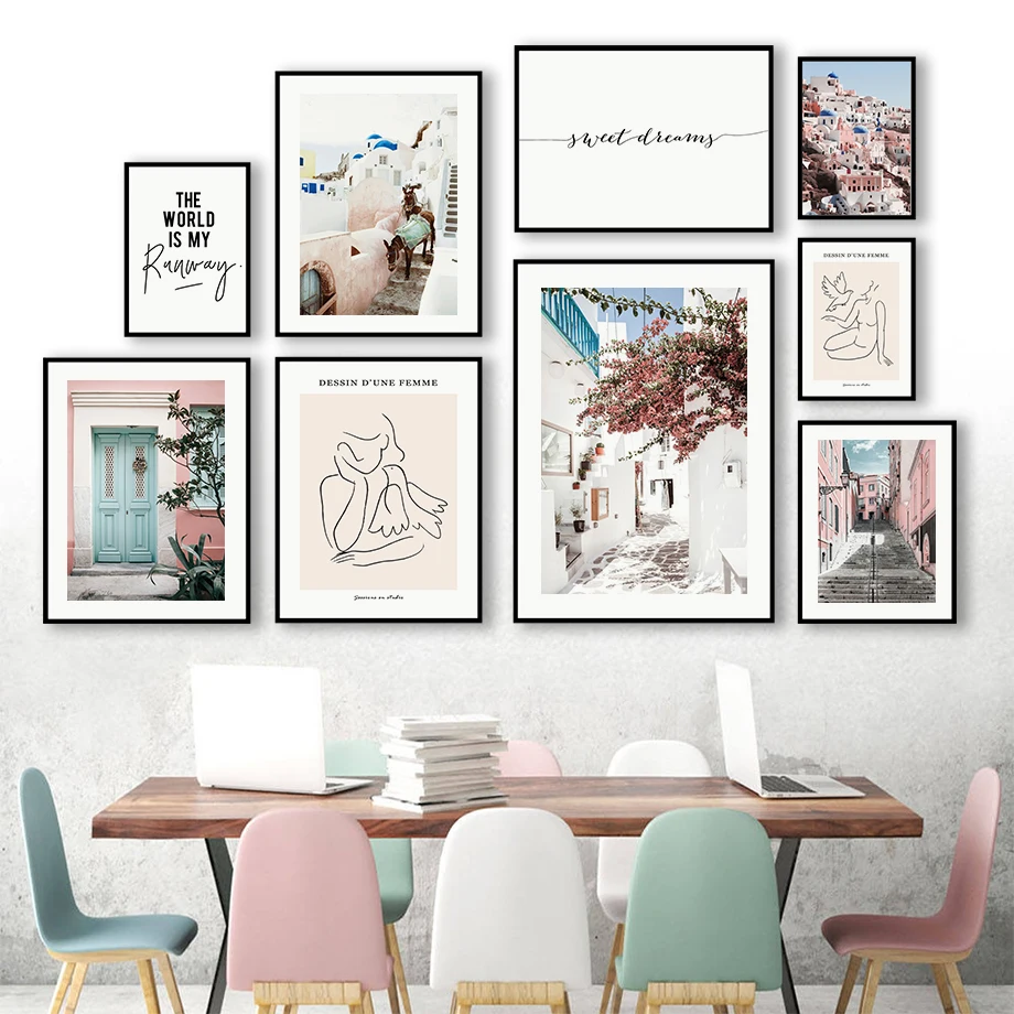 Wall Art Canvas Painting Santorini White House Street Pigeon Girl Nordic Posters And Prints For Living Room Decor Wall Pictures
Wall Art Canvas Painting Santorini White House Street Pigeon Girl Nordic Posters And Prints For Living Room Decor Wall Pictures