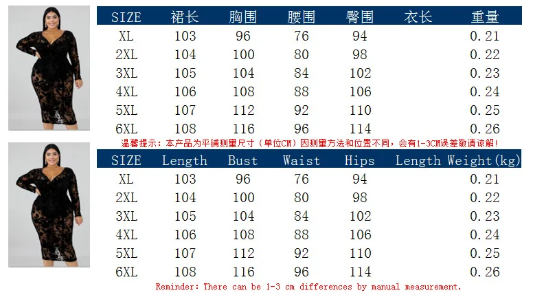 2021 Sexy Plus Size Women Clothing 6XL Long Sleeves Deep V Women's Mesh Dresses See Through Plus Size Midi Dresses Party Night
2021 Sexy Plus Size Women Clothing 6XL Long Sleeves Deep V Women's Mesh Dresses See Through Plus Size Midi Dresses Party Night