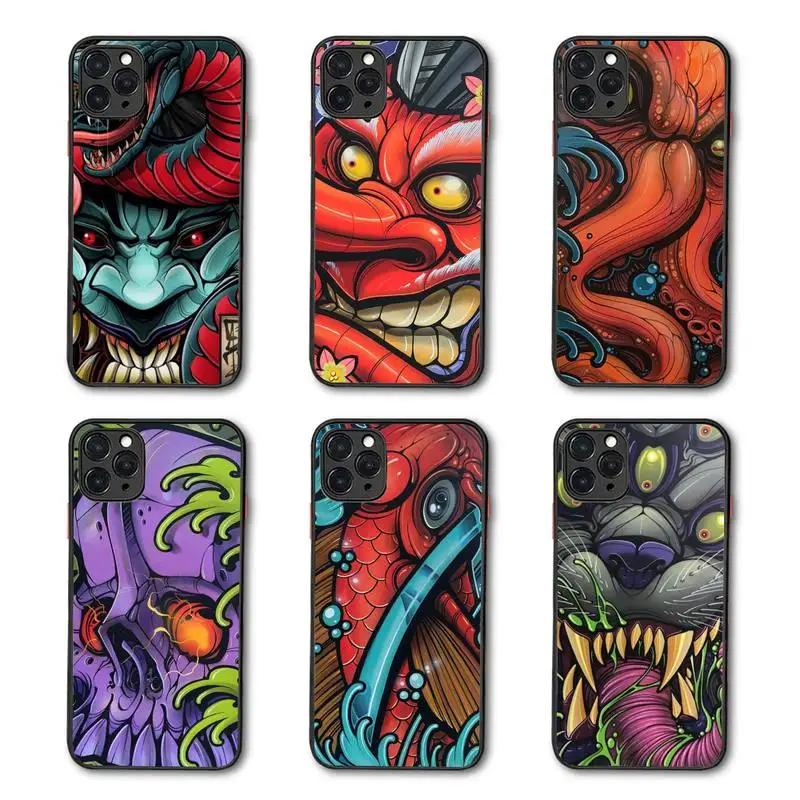 Japanese Tattoo Art Graffiti Phone Case Matte Transparent for iPhone 7 8 11 12 s mini pro X XS XR MAX Plus coque
Japanese Tattoo Art Graffiti Phone Case Matte Transparent for iPhone 7 8 11 12 s mini pro X XS XR MAX Plus coque