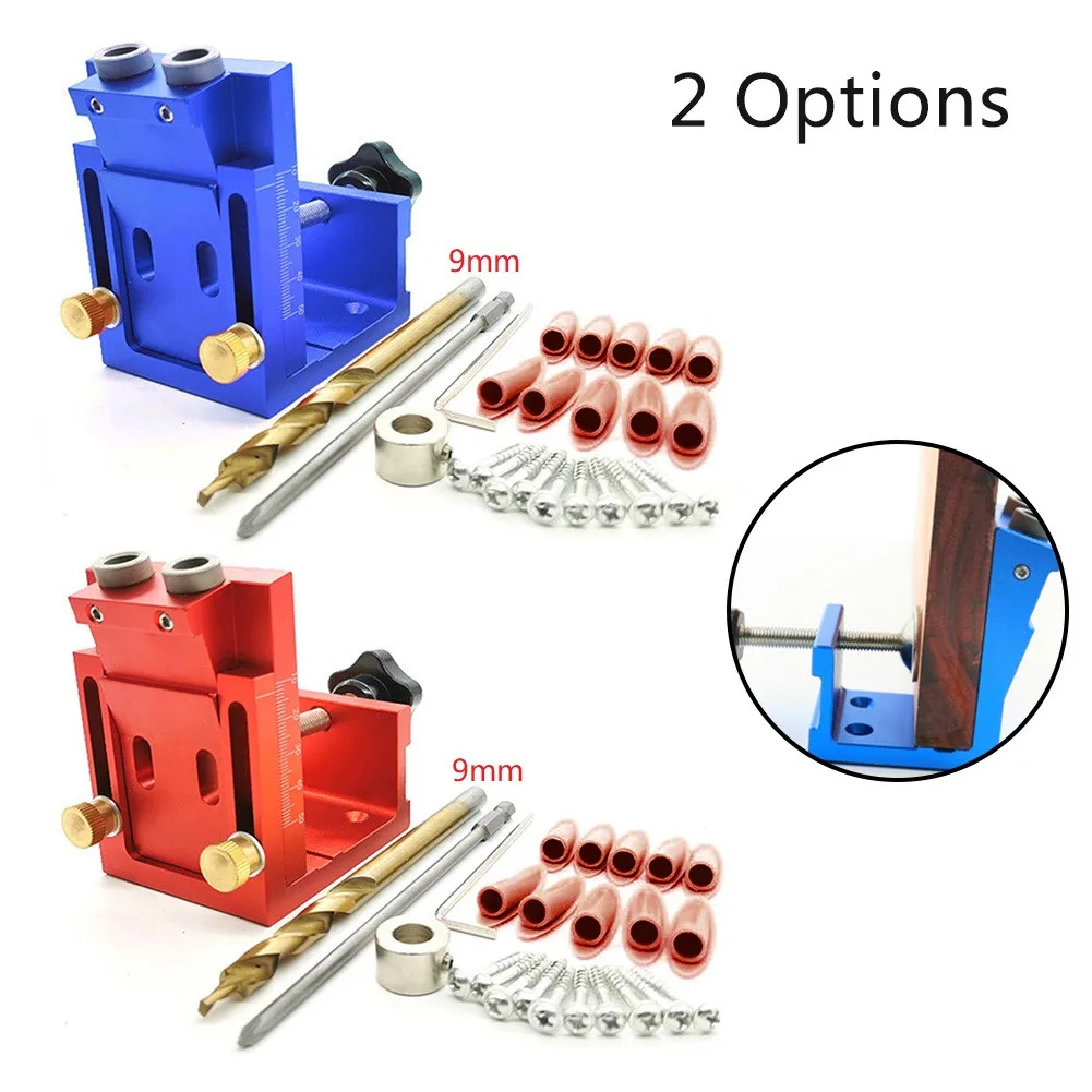 Tool Woodworking Aluminum Oblique Hole Dowel Jig Drill Guide 1Set For Diy Supply Doweling Jig ABS Plastic Handheld Pocket Hole
Tool Woodworking Aluminum Oblique Hole Dowel Jig Drill Guide 1Set For Diy Supply Doweling Jig ABS Plastic Handheld Pocket Hole
