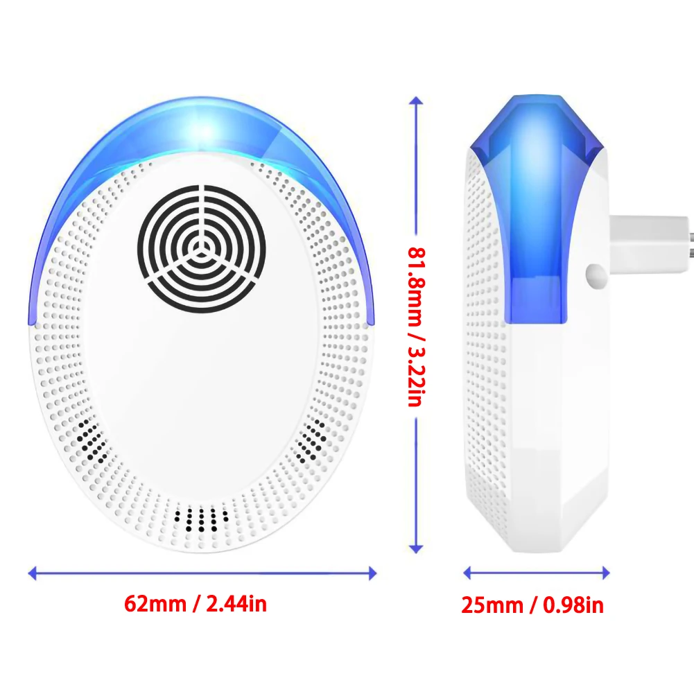 4Pcs Ultrasonic Insect Repellent Insect Mice Mosquitoes Spider Cockroaches Mosquito Repellent Electronic Indoor Insect Repellent
4Pcs Ultrasonic Insect Repellent Insect Mice Mosquitoes Spider Cockroaches Mosquito Repellent Electronic Indoor Insect Repellent