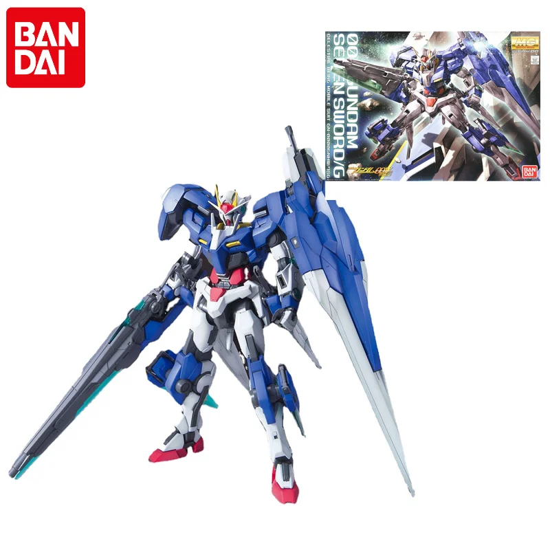 

Original Bandai Gundam Anime Figure MG 1/100 00 Gundam Seven Sword GN-0000/7S Effects Anime Action Figures Toys for Children