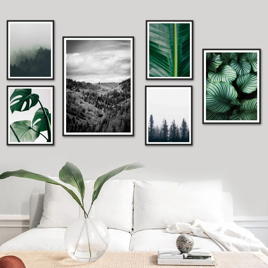 Natural Forest Fog Monstera Plant Leaves Wall Art Canvas Painting Nordic Posters And Prints Wall Pictures For Living Room Decor
Natural Forest Fog Monstera Plant Leaves Wall Art Canvas Painting Nordic Posters And Prints Wall Pictures For Living Room Decor