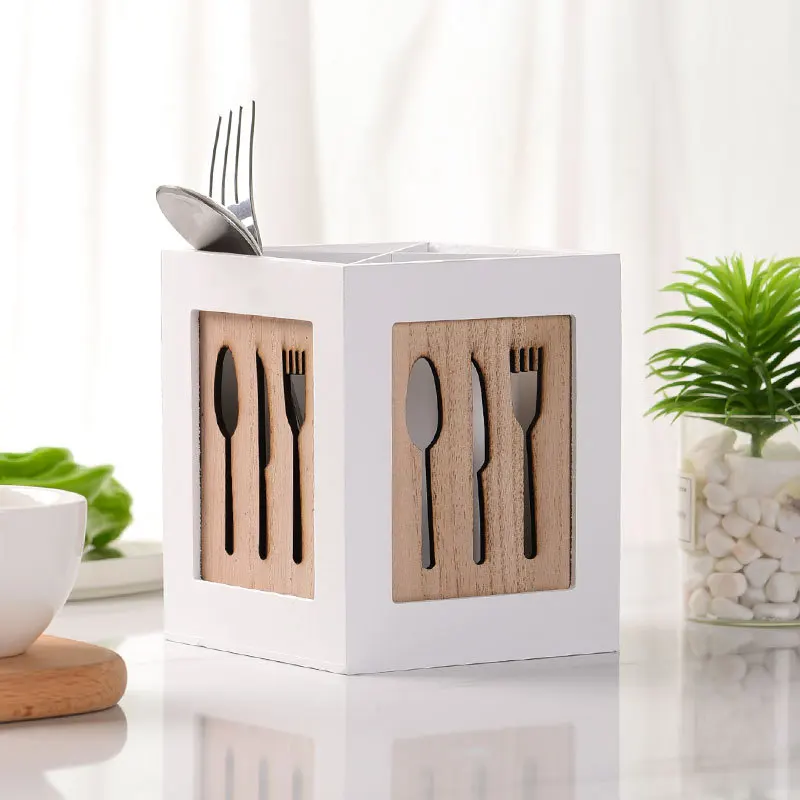 Multifunctional Spoon Chopsticks Storage Box Basket Desktop Finishing Wooden Creative Product Western Tableware Kitchen Supplies
Multifunctional Spoon Chopsticks Storage Box Basket Desktop Finishing Wooden Creative Product Western Tableware Kitchen Supplies