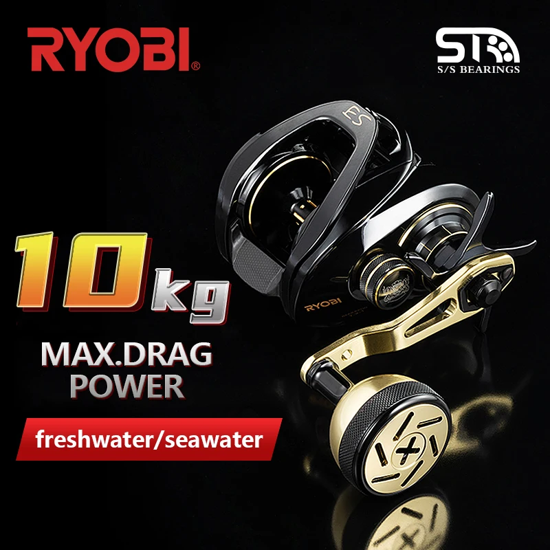 RYOBI IXORNE ES Fishing Reel 9+1BB 10KG Max Drag Low Profile Reel Baitcast Reel No Gap Left/Right Hand 7.2 Gear Ratio Two Handle
RYOBI IXORNE ES Fishing Reel 9+1BB 10KG Max Drag Low Profile Reel Baitcast Reel No Gap Left/Right Hand 7.2 Gear Ratio Two Handle