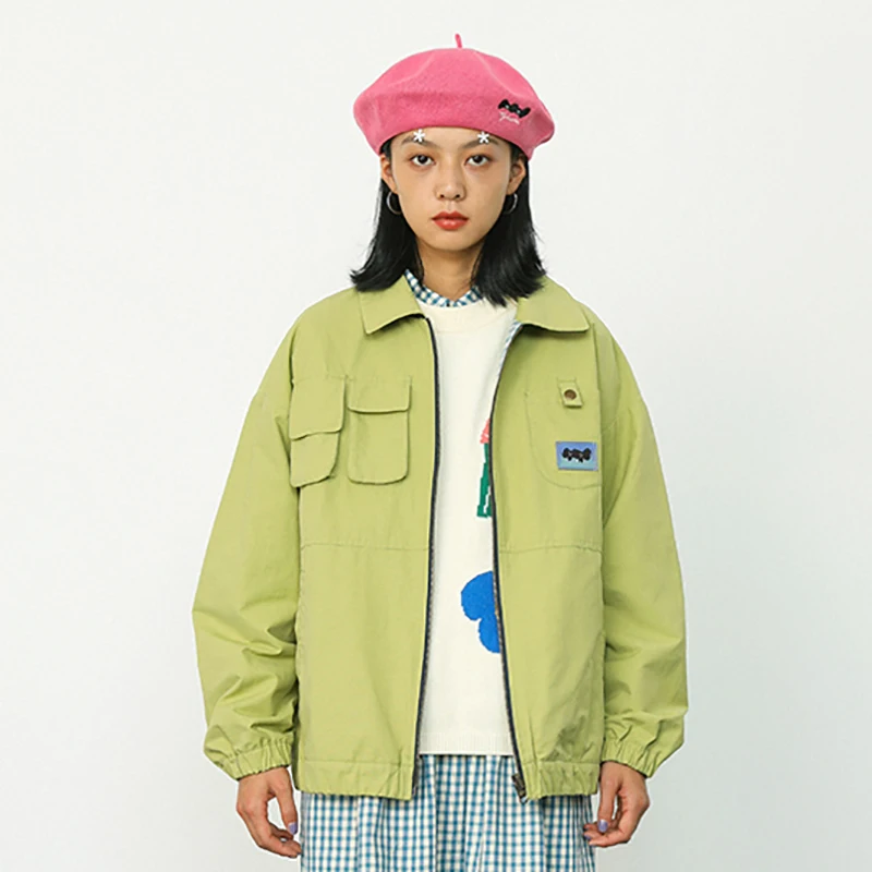 2021 New Harajuku Plaid Print Women's Basic Jackets High-quality Double-sided To Wear Applique Autumn Spring Jacket
2021 New Harajuku Plaid Print Women's Basic Jackets High-quality Double-sided To Wear Applique Autumn Spring Jacket
