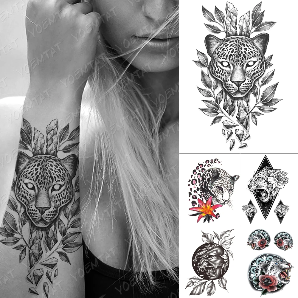 Waterproof Temporary Tattoo Sticker Leopard Tiger Lion Flower Black Flash Tattoos Female Sketch Body Art Animal Fake Tatoo Male
Waterproof Temporary Tattoo Sticker Leopard Tiger Lion Flower Black Flash Tattoos Female Sketch Body Art Animal Fake Tatoo Male
