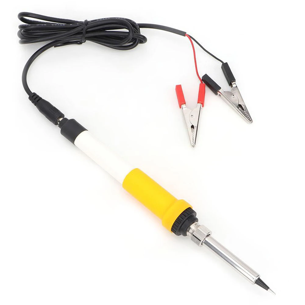 Electric DC 12V 60W Soldering Iron Portable Soldering Iron Kit with Crocodile Clamp for Car Phone Repair DIY Circuit Design 
Electric DC 12V 60W Soldering Iron Portable Soldering Iron Kit with Crocodile Clamp for Car Phone Repair DIY Circuit Design