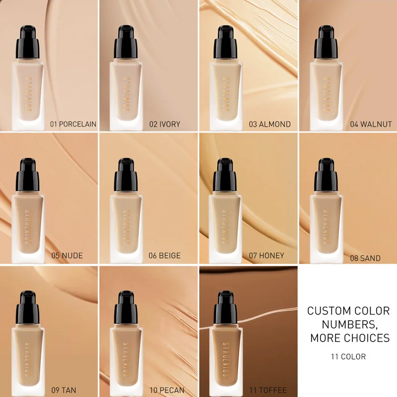 3 In 1 STAGENIUS Liquid Foundation Matte Full Coverage Lightweight Concealer Base Make Up Waterproof Sunscreen SPF30 Foundation
3 In 1 STAGENIUS Liquid Foundation Matte Full Coverage Lightweight Concealer Base Make Up Waterproof Sunscreen SPF30 Foundation