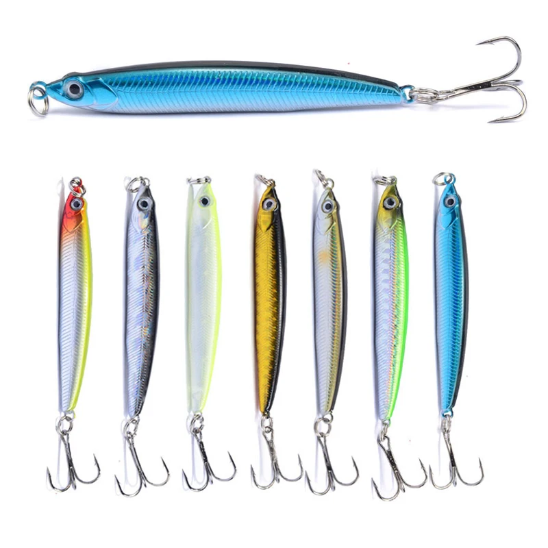 

POETRYYI 1pcs High Quality Thrill Stick Fishing Lure 7cm 10g Sinking Pencil Long Casting Shad Minnow Artificial Bait Pike Lures