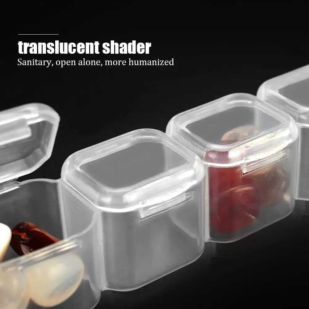 Portable 4 Grids Pill Case Transparent Plastic Medicine Storage Tablet Pill Box Jewelry Storage Display Cases Organizer
Portable 4 Grids Pill Case Transparent Plastic Medicine Storage Tablet Pill Box Jewelry Storage Display Cases Organizer
