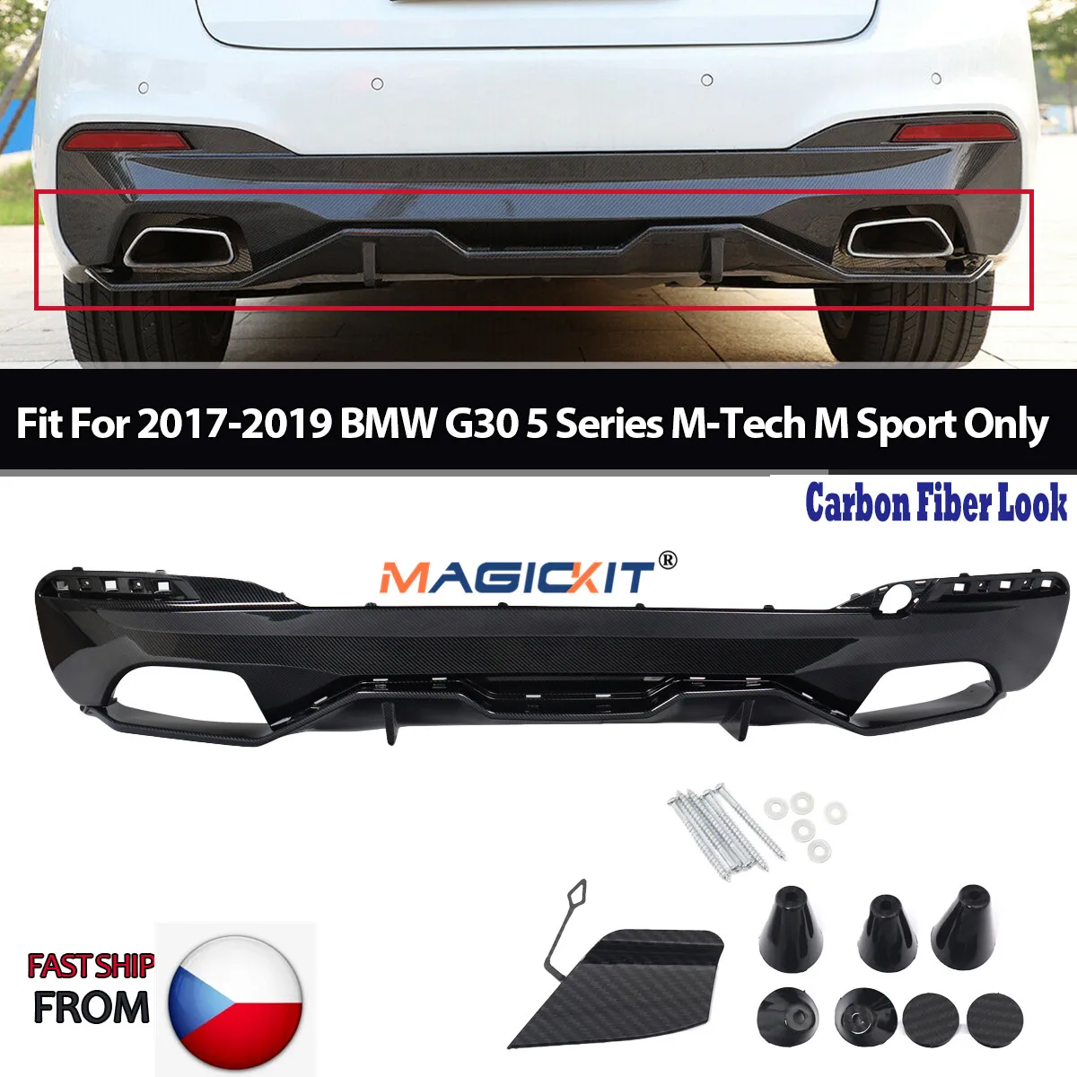 Диффузор заднего бампера MagicKit для BMW 5 SERIES G30 G31 M SPORT M PERFORMANCE
Диффузор заднего бампера MagicKit для BMW 5 SERIES G30 G31 M SPORT M PERFORMANCE