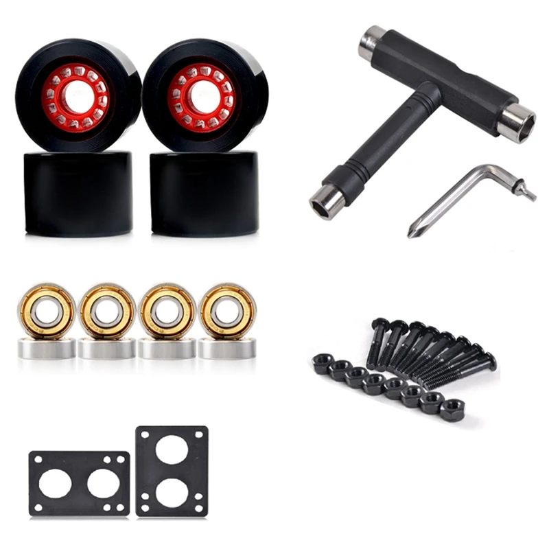 Size 78A 70X51mm Skateboard Wheels for Longboard Wheels with Bearings and Tools with 6mm Gasket 29mm Screw
Size 78A 70X51mm Skateboard Wheels for Longboard Wheels with Bearings and Tools with 6mm Gasket 29mm Screw
