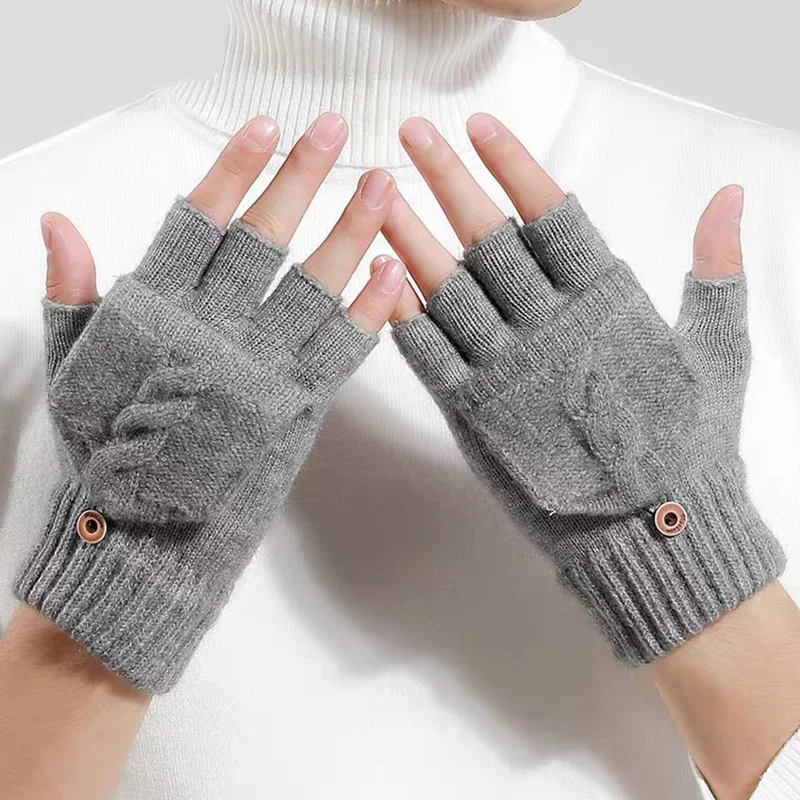 Wool Knitted Fingerless Flip Gloves Winter Warm Finger Free Touchscreen Gloves for Men Women Unisex Exposed Finger Mittens Glove
Wool Knitted Fingerless Flip Gloves Winter Warm Finger Free Touchscreen Gloves for Men Women Unisex Exposed Finger Mittens Glove