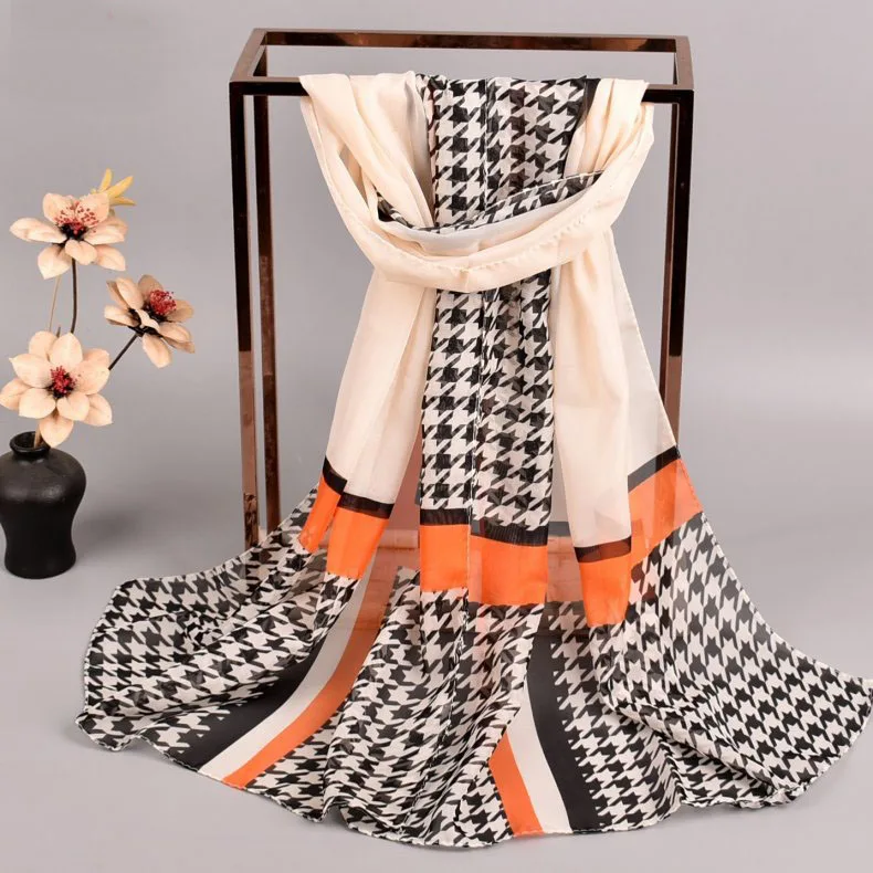 2020 FAL/WIN Houndstooth cute chiffon scarf silk square hijab cool shawl ladies foulard femme Scarves hair bufanda mujer
2020 FAL/WIN Houndstooth cute chiffon scarf silk square hijab cool shawl ladies foulard femme Scarves hair bufanda mujer