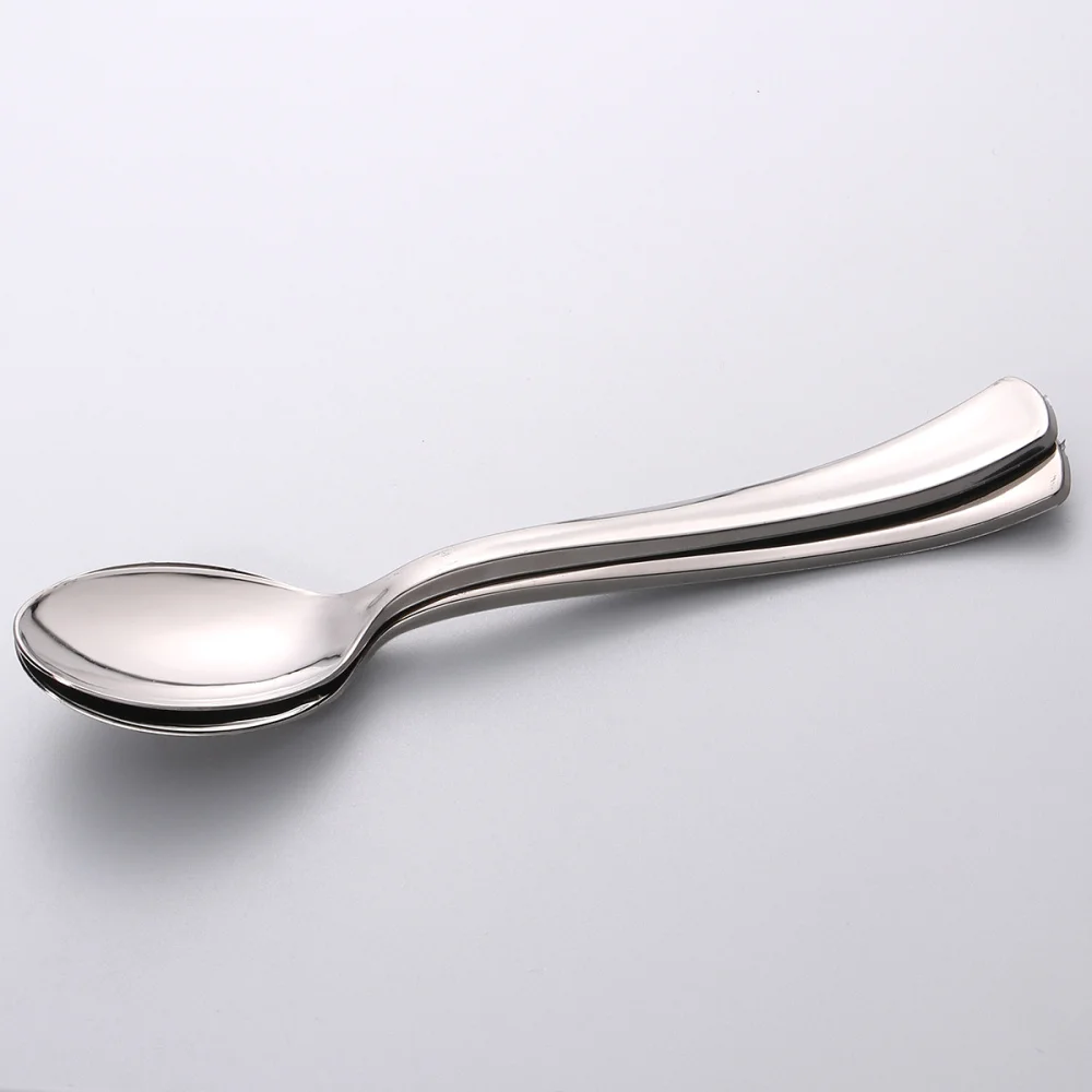 36pcs Disposable Mini Dessert Cake Spoon Stainless Steel Finish for Party Banquet Wedding (Silver)
36pcs Disposable Mini Dessert Cake Spoon Stainless Steel Finish for Party Banquet Wedding (Silver)